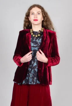 Maika Jacket in Tiedye Red