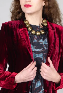 Maika Jacket in Tiedye Red