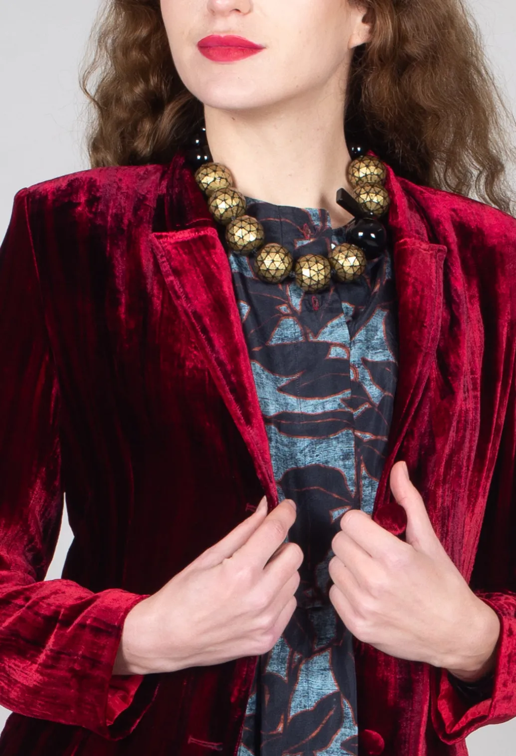 Maika Jacket in Tiedye Red