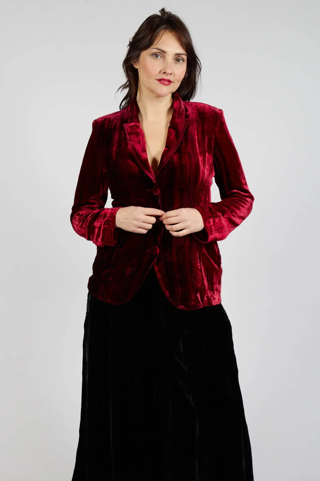 Maika Jacket in Tiedye Red