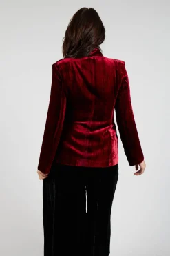 Maika Jacket in Tiedye Red