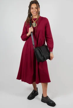 Maleha Dress in Scarlet