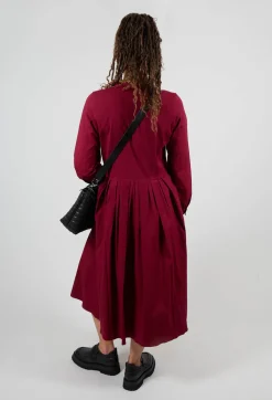 Maleha Dress in Scarlet