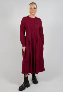 Maleha Dress in Scarlet
