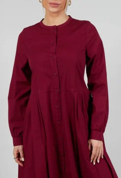 Maleha Dress in Scarlet