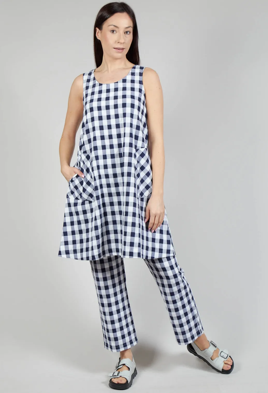 Mamba Dress in Azur Big Check
