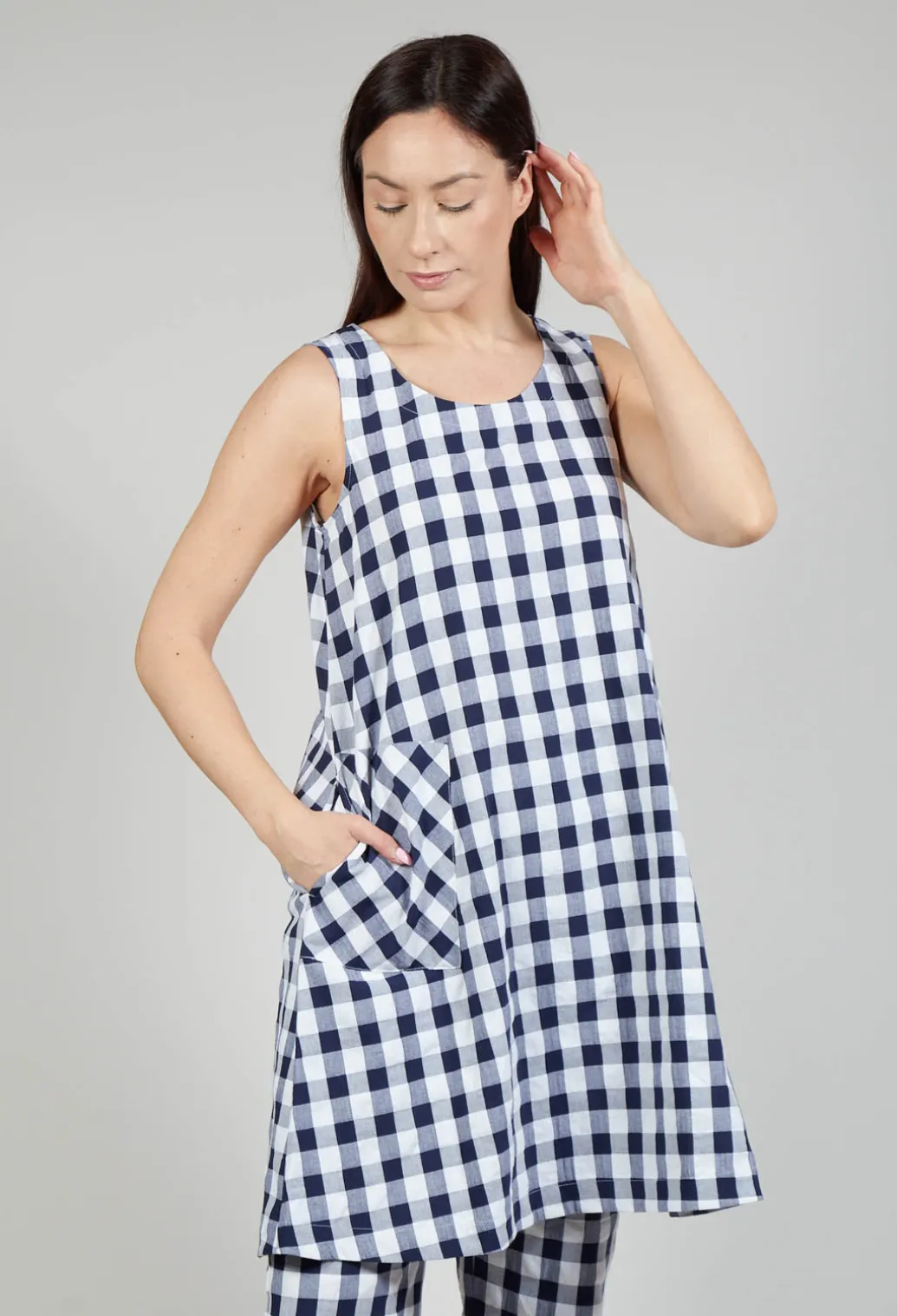 Mamba Dress in Azur Big Check