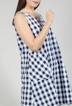 Mamba Dress in Azur Big Check