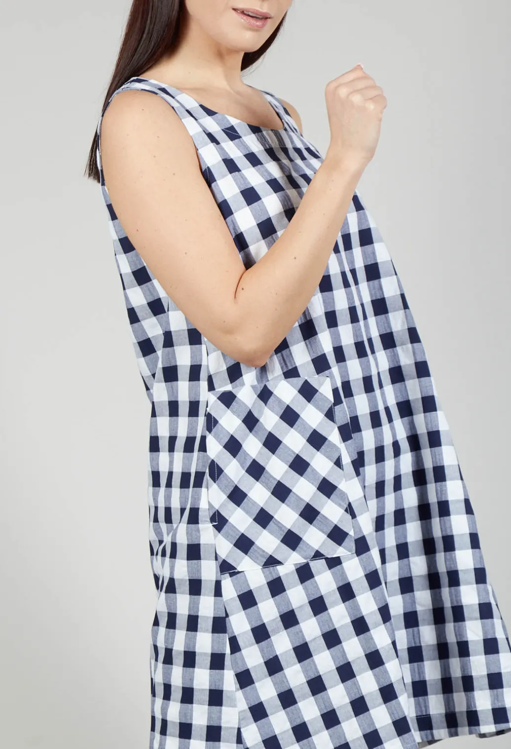Mamba Dress in Azur Big Check