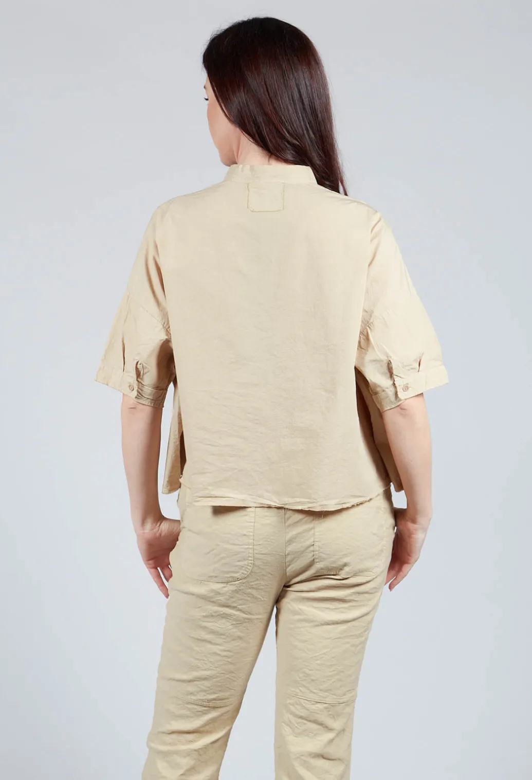 Mandarin Collar Blouse in Juta