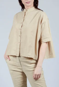 Mandarin Collar Blouse in Juta
