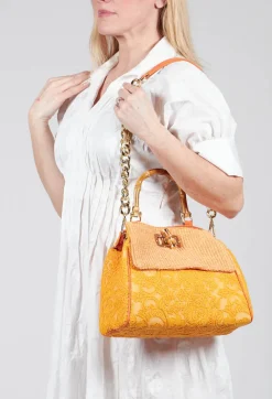 Marion Lace Bag in Orange