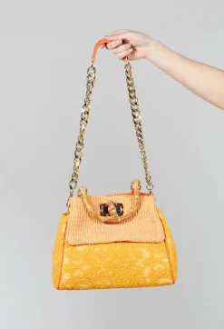 Marion Lace Bag in Orange