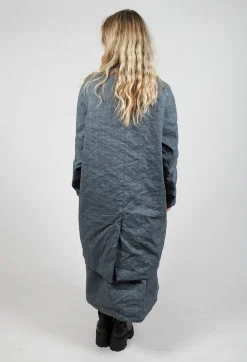 Marta Coat in Zinc Stripe