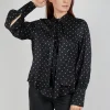 Mary Blouse in Black Polkadot