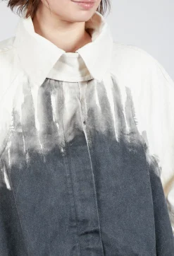 Maxi Pocket Coat in Black Paint