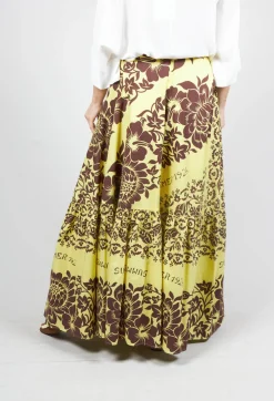 Maxi Skirt in Tahiti Print