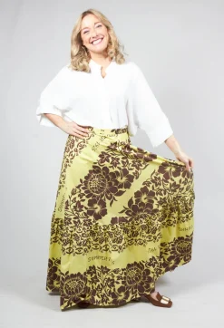 Maxi Skirt in Tahiti Print