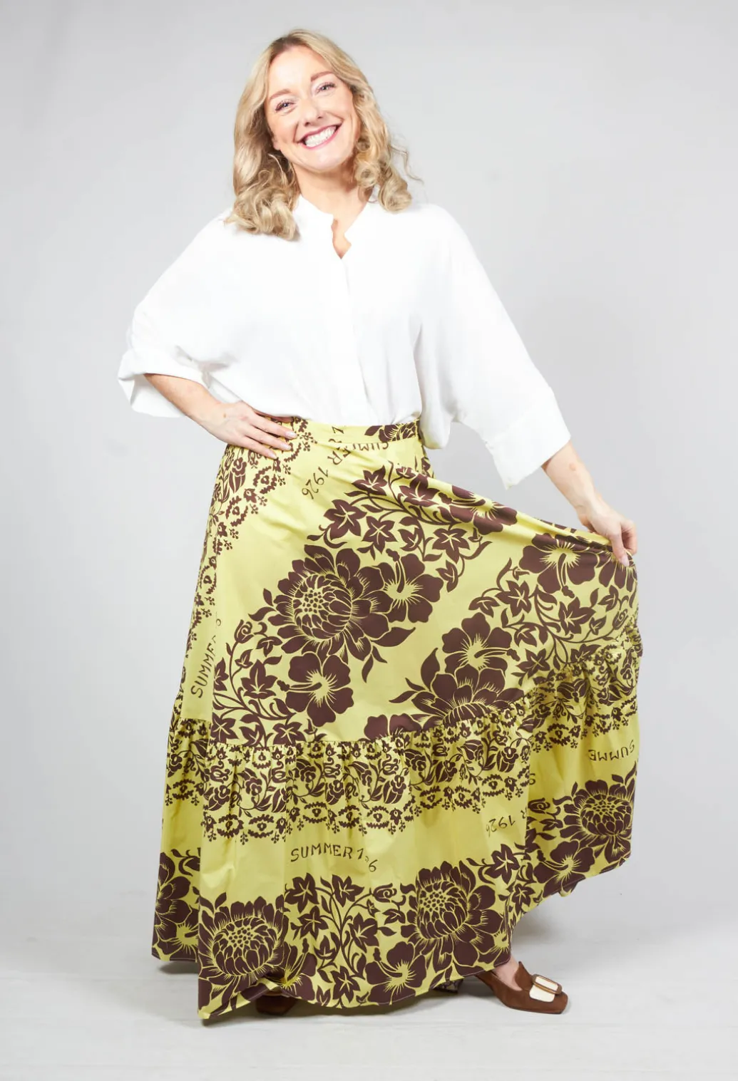 Maxi Skirt in Tahiti Print