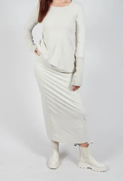 Maxi-Length Bodycon Skirt in Eraser