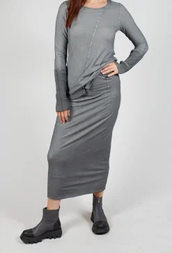 Maxi-Length Bodycon Skirt in Pencil Cloud