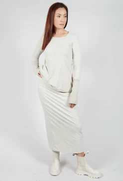 Maxi-Length Bodycon Skirt in Eraser