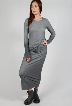 Maxi-Length Bodycon Skirt in Pencil Cloud