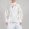 Maxine Blouse in Fleur Natural White