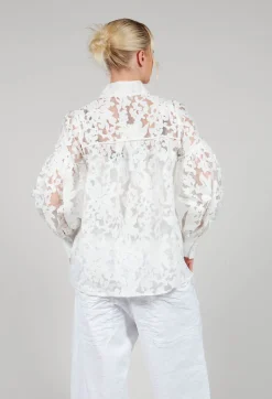 Maxine Blouse in Fleur Natural White