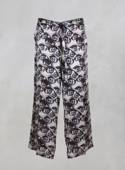 Melo Wide Ankle Grazer Trousers in Multicolor