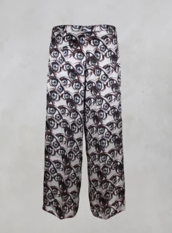 Melo Wide Ankle Grazer Trousers in Multicolor