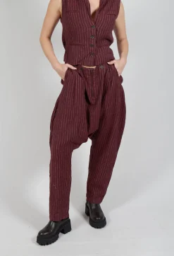 Merja Trousers in Burgundy