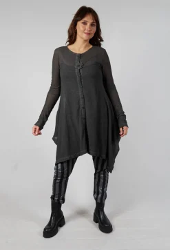 Mesh Bat Jacket in Asphalt