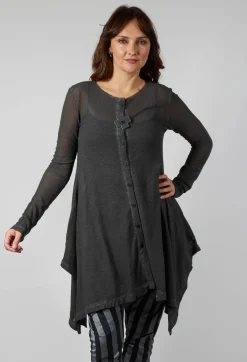 Mesh Bat Jacket in Asphalt