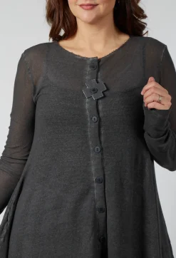 Mesh Bat Jacket in Asphalt