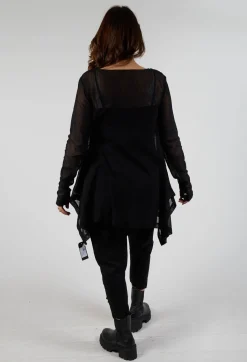 Mesh Bat Jacket in Black