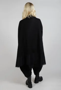 Mesh Feature Dress in Black