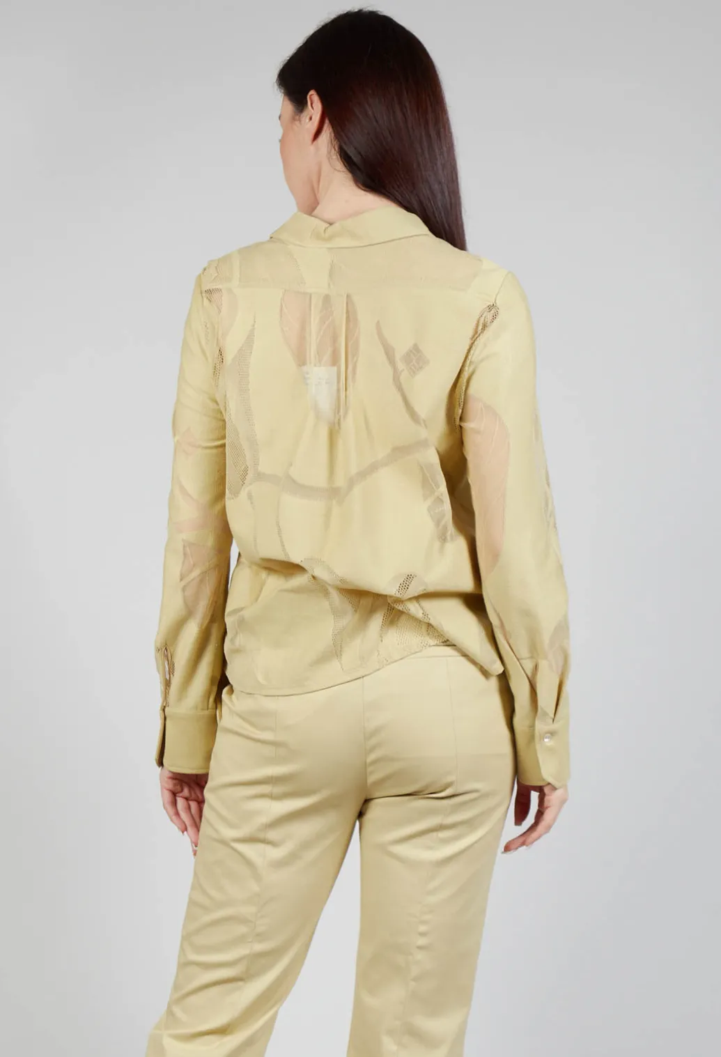 Mesh Lace Shirt in Pampas