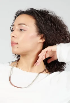 Mesh Necklace in Bronze