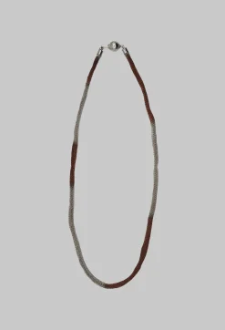 Mesh Necklace in Bronze