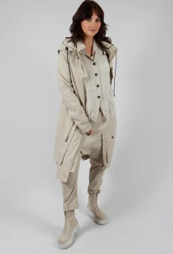 Mesh Silk Jacket in Eraser