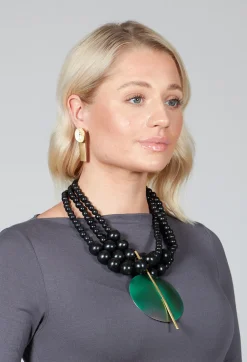 Metal Earrings in Gold and White