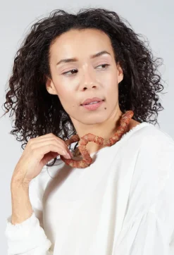 Metallic Choker in Orange