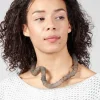 Metallic Choker in Silver
