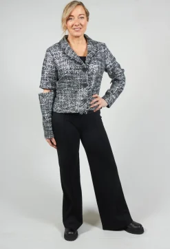 Metallic Jacket in Black / Silver