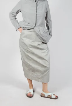 Midi Length Skirt in Moon Brush