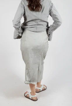 Midi Length Skirt in Moon Brush