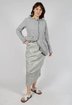 Midi Length Skirt in Moon Brush