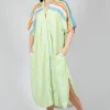Midi Shirt Dress in Blue