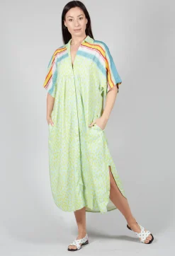 Midi Shirt Dress in Blue